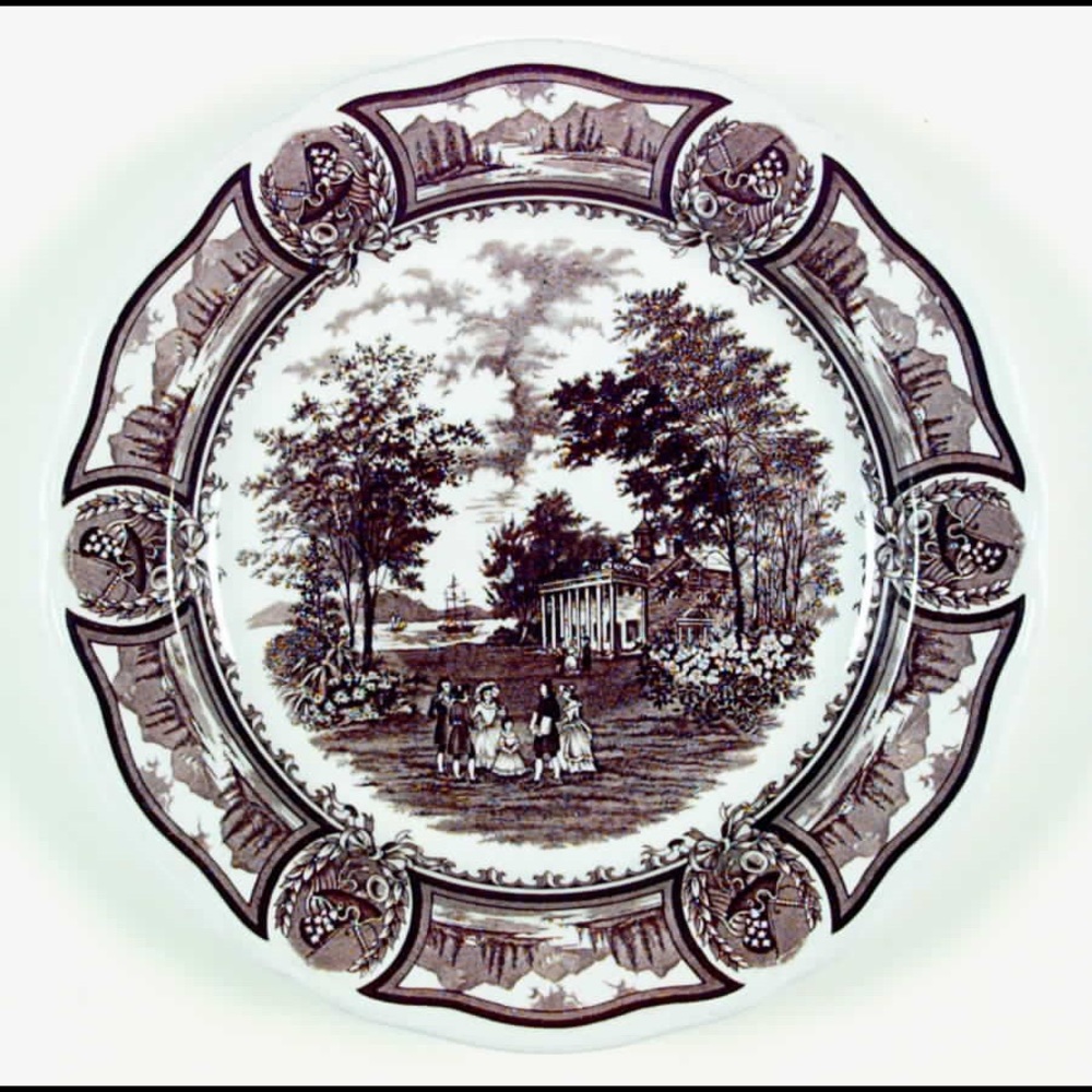 Dinner Plate Americana Brown by MEAKIN, J & G Display Plate